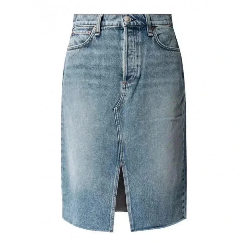 Rag & Bone Womens High Rise Midi Skirt Farrow Size 26 - Picture 3 of 9